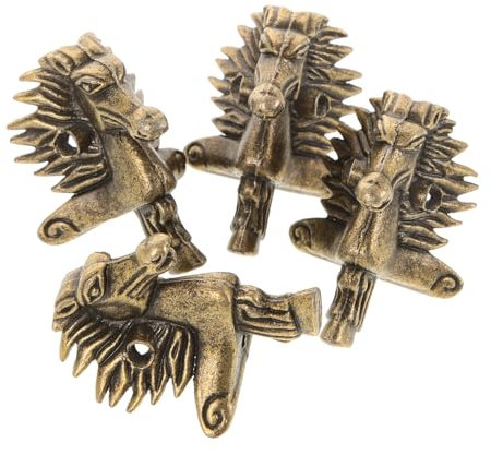 MAGICLULU 4Stücke Möbelbeine Eckschutz für Holzkisten Dekorative Füße für Schmuckschachteln Einfache Installation Multifunktionale Verwendung Holzbox Ecken