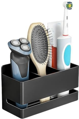 Badezimmer Organizer Zahnbürstenhalter Bathroom Bad Organizer Badaccessoires Aufbewahrung Badezimmer Badorganizer Kein Stanzen Erforderlich