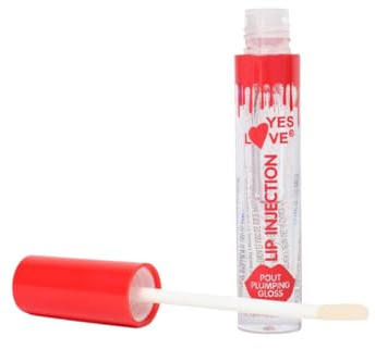 Yes Love Volumenspendender Lipgloss mit Maximisierungseffekt, Hot Pump, würzig, mit Minz-Extrakt, feuchtigkeitsspendend, würziger Lipgloss