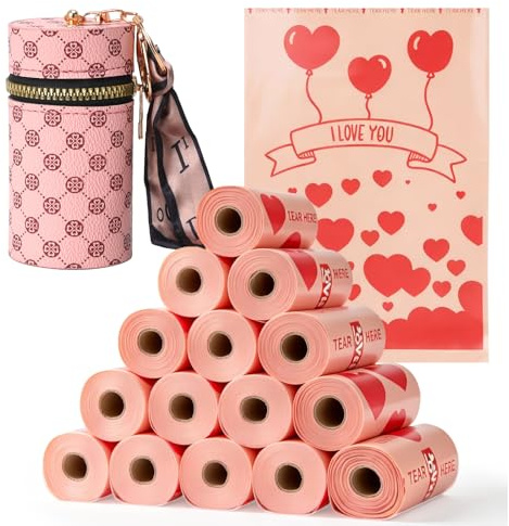Sanitary Napkin Disposal Bags with Dispenser, Feminine Hygiene Disposal Bags, 225 Pcs 13x9 Thick Heavy-Duty for Tampon & Napkin Privacy, Portable Refill Bags for Women Travel Home & Party