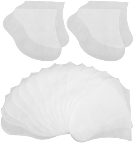 Hohopeti 50 Paar Transparente Fußüberzüge aus Vliesstoff Feuchtigkeitsspendende Pediküre Socken für Fußpflege Schutzhülle für Fußcreme Atmungsaktive Fußmasken für Trockene Haut