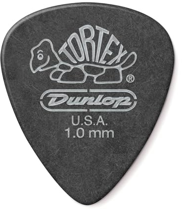 Dunlop 488R1.0 Tortex® Pitch Black, Black, 1.0mm, 72/Bag