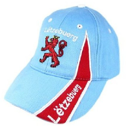 FRIP –Versand Baseballcap Luxemburg mit Wappen mit Klettverschluss