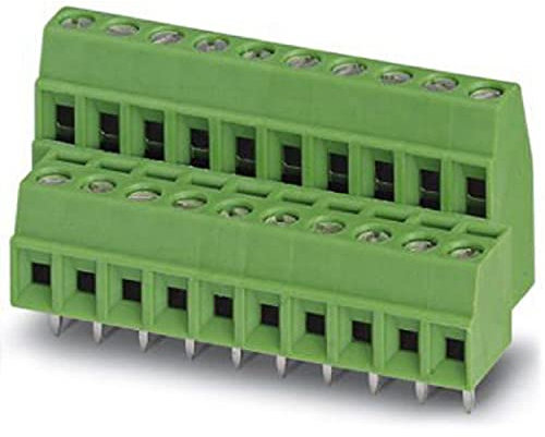 PHOENIX CONTACT MKKDS 1/11-3,81 Leiterplattenklemme, 8 A, 200 V, 1 mm² Nennquerschnitt, Grün, 22 Anzahl der Potenziale, MKKDS 1 Artikelfamilie, 3,81 mm Rastermaß, 3,5 mm Pinlänge, 50 Stück