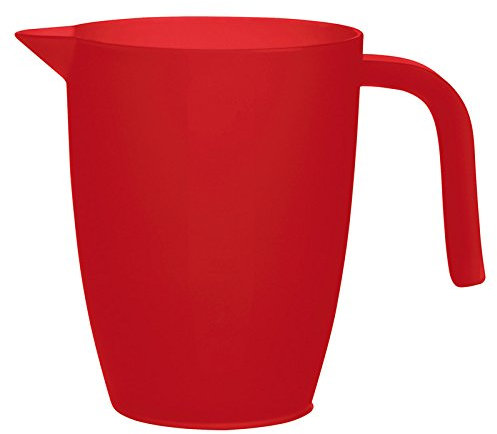 Excelsa Arc-en-Ciel Pichet Pichet de Mesure 1 Litre, Rouge