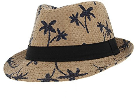 La Vogue Sombrero de Paja Niño/a Gorra Verano Casual Circunferencia 54cm Marrón
