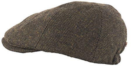 Heritage Traditions Green Twill Tweed Panel Cap Hat