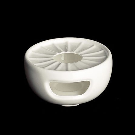 Dibbern Classic Stövchen aus Fine Bone China Porzellan in der Farbe Weiß mit einem Durchmesser 14,8cm, 0118000000