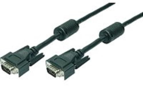 LogiLink CV0017 Câble VGA en ferrite core Mâle/Mâle Double Blindage 15 m Noir