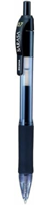 ZEBRA Pen Sarasa Pens, Fine Point Gel Pens For Adult Colouring, Smear-Proof Gel Pens For Writing, Reliable Retractable Black Pens For Kids & Adults, Colour ZEBRA Pens Set, 12 Pk - Black Ink