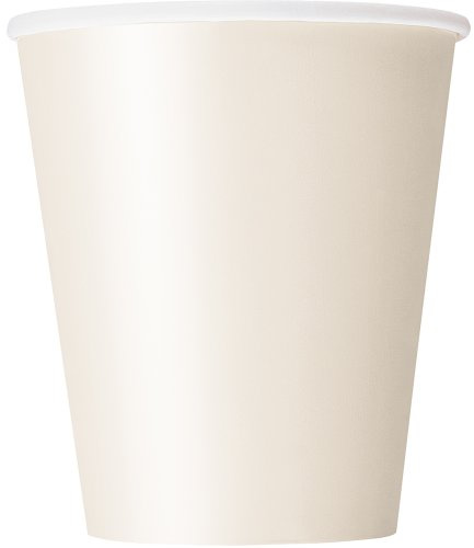 Unique Party 32376 - 9oz Ivory Paper Cups, Pack of 14
