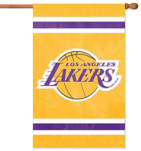 Party Animal NBA Los Angeles Lakers Applikation Banner Flagge – Indoor/Outdoor Flagge, 111,8 x 71,1 cm
