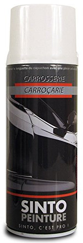 SINTO - Bombe peinture Carrosserie - Blanc brillant - Aérosol 400 ml