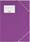 Brunnen 104160460 Sammelmappe FACT!pp (A4, transluzente PP-Folie, mit Gummizug, mit Namensschild) violett / purple