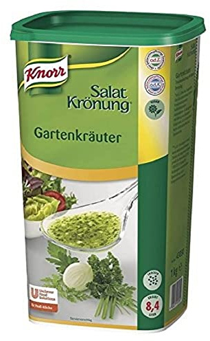 Knorr Salatkrönung Gartenkräuter (Salatdressing einfach zuzubereiten, für flexibel einsetzbare Salatsoßen) 1er Pack (1 x 1 kg) | Ausgesuchte Gartenkräuter, 1er Pack