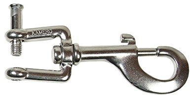 KAMERO 10x Edelstahl V4A, Wirbelkarabiner 120mm, mit Innensechskant zu öffnen, rostfrei