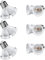 DiCUNO E27 Lampenfassung Splitter Adapter 2-in-1, E27 Sockel Verteiler, Für LED Lampe, Glühbirne, Halogen, Lampensockel Konverter, 6er Pack