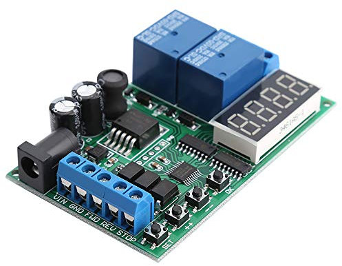 DC 5V-24V Zeitrelais mit LED, Motor Vorwärts/Rückwärtsregler Zeitverzögerungszeit Relais, DC Motor Controller