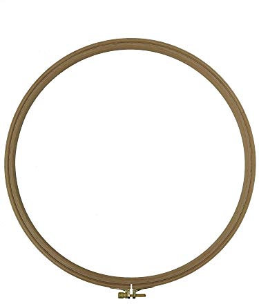 Nurge Premium-Beech Holz Gold Haken Quilting Hoop 12 zoll / 31 cm Durchmesser - 16 mm Dicke
