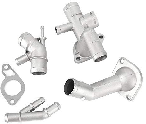 Kit flangia refrigerante, 4 pezzi/set Kit flangia tubo flessibile refrigerante motore in alluminio adatto per Mk4 1.8T 2000-2005 06A121132A