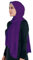 Lina & Lily Maxi Hijab Jersey Premium, Kopftuch Schal Turban für Muslimische Frauen (Dunkelviolett)