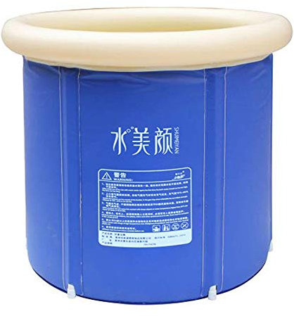 Baignoire gonflable pour adulte avec drain, portable, pliable, autoportante, bain sauna gonflable pour adulte, facile à installer (grande taille)