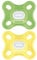 MAM Comfort Soothers | 0-3 Months | 2 Pack | Newborn Dummies | Comes in Dummy Steriliser Case | Sustainable Materials | Baby Accessories for Newborn | Blue(Various Designs)