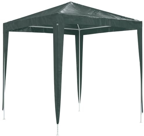 vidaXL Tente de Réception Professionnelle Tonnelle de Patio Chapiteau de Jardin Pavillon d'Extérieur Belvédère Terrasse Camping 2x2 m Vert