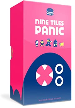 Oink Games Nine Tiles Panic – Puzzle Board Game - English Version - Ages 7+ | One of Japan's Favourite Family Games - Battle Burger-Hungry Aliens Puzzle Game - For Adults & Kids - For 2-5 Players