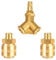 Profiwoab 1/4 BSP Airline Hose Connectors, Air Line Fittings Y Piece 3 Way for Compressor