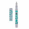 Asvine V169 Vacuum Filling Fountain Pen Medium Nib, Water Drop Skeleton Transparent Green Acrylic Pen Case Set