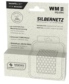 WM aquatec – Silbernetz Nachfüll-Set zur Wasserkonservierung für Tanks bis 100 L – konserviert insgesamt 20.000 Liter Wasser durch die automatische Dosierung von reinen Silberionen – Made in Germany