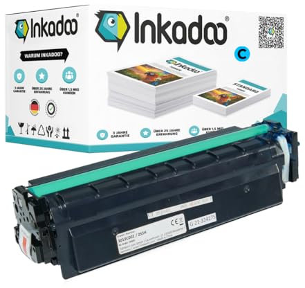 Inkadoo Kompatibel Toner für Canon 3019C002 055H Cyan i-SENSYS LBP-664 Cx, MF-746Cx, LBP-662Cdw, MF-741Cdw, MF-743Cdw ca. 5.900 Seiten Tonerkartusche, Tonerpatronen, Drucker Toner