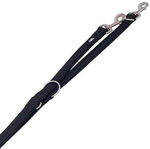 Nobby Führleine Mesh Preno, schwarz, L: 200 cm, B: 15/20 mm, 1 Stück