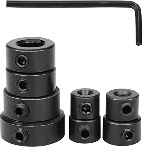 Anillo Posicionador Taladros, Anillo de Topes para Taladro, Topes de Profundidad para Brocas, Anillo de Abrazadera de Parada de Profundidad de Broca de 3-16 mm, con Llave Hexagonal, 9 Piezas