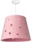 Paco Home Kinderlampe Kinderzimmer Hängelampe Pendelleuchte Stoff Sterne Jungen Mädchen Lampenschirm E27 Modern, Lampenart:Pendelleuchte, Farbe:Pink