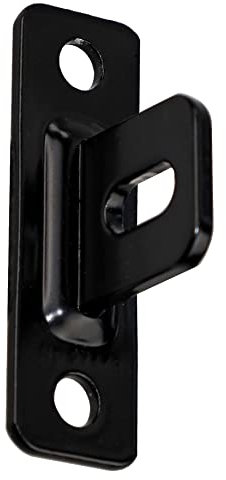 10 Zaunhalter Zaunbefestigung Zaun Halterung Montagehalter Anschraubplatte Schwarz