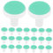 Angoily 24 pcs Electric Nail Trimmer Replacement Pads Suitable for Baby 6 Months, Nail Trimmer Heads for Standard Baby Nail File