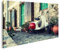 islandburner Prime Bild auf Leinwand Altes Mofa Geparkt Karpathos Griechenland Bilder Wandbilder Poster