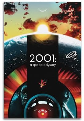 2001 A Space Odyssey Poster, Raumdekoration, ästhetisches Poster, künstlerisches Poster für Schlafzimmer, Wohnzimmer, Wände, 30 x 45 cm, ungerahmter Stil