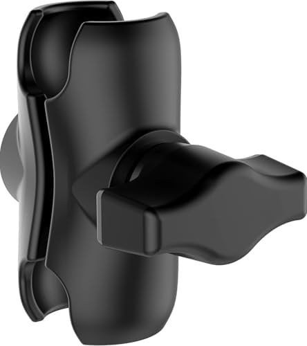 XiXiYang RAM Mounts Double Socket Arm 25mm,B Size 1'' Ball Short Compatible with RAM Mounts Metal Ball Socket Ram Mount - Full Length for Bike Motorcycle 1'' Ball Adapter Composite Medium Arm (5.5CM)