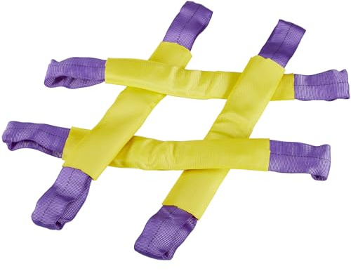 Pindex Wheel Tie Down Straps for Transporter 4x 50cm Tension 1T Breaking 6T | Trailer Wheel Securing Link Straps, for securing wheel, Roadside Assistance