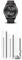 Garmin vívomove Trend, Stylish Hybrid Smartwatch with up to 5 days battery life, Black & Quick Release Band (20 mm) - White/silver