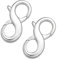 ALEXCRAFT Kettenverschluss Halsketten Silber 925 Armband Verschluss Ketten Lobster Clasps Silver Verschlüsse Schmuck für DIY Schmuckherstellung 2 Stück