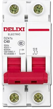 SFTSVFEO Petit disjoncteur DZ47s Type C 2P 40A DZ47SN2C40 |