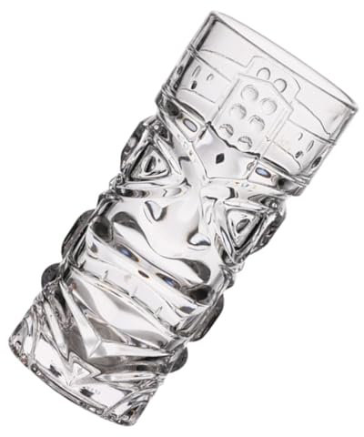 Amosfun 3 Pz Bicchiere da Vino Hawaiano Vetri Trasparenti Tazze di Whisky Bicchieri da Cocktail d'Epoca Tazza da caffè con Teschio Bere Tazza Tazze Trasparenti tè Senza