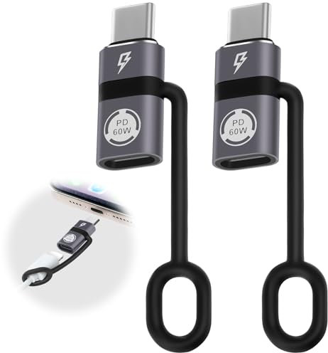 AXFEE Adaptateur USB C vers Light-ning, pour Transfert Rapide de Données et Charge, PD 60W, iOS OTG Adaptateur Compatible avec i-Phone 15 Série, i-Pad, i-Pod, MacBook, S23, Pixel 7, Mate 60 Pro (2PCS)