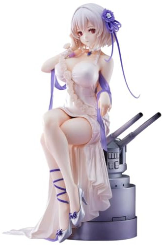 Ciyoulio Azur Lane Anime Figur HMS Sirius Im Abendkleid Sitzende Anime Figuren 20 cm, Kawaii Anime Girl Statue Deko Anime Skulptur Geschenk