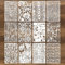 12Pcs Mixed Stencils for Painting, Cake Stencils for Crafts Reusable, Wood Grains Flower Texture Templates Geometric Layering Spray Paint Stencils Kit on Wall Canvas Card DIY Art (28×18cm)