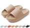 HEOAARG Ciabatte Uomo Donna Casa Comode Slide Pantofole a Nuvola Antiscivolo Ciabatte Piscina Morbide Ciabatte Aperte Estive Leggero Ciabatte Doccia Spiaggia Interno Esterno，Khaki,36-37 EU